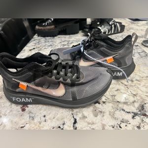 Off white Nike tennis shoes